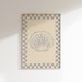 Seashell Art Print | Summer Shell Print | Seashell Ink Drawing ...