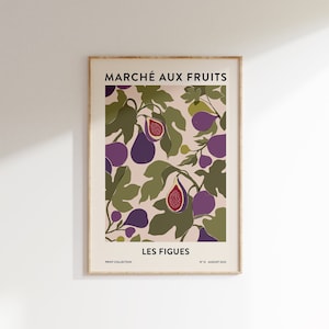 Figs Print | Fruit Market Print | Abstract Art | Botanical Poster | Fig Illustration | Boho Artwork | Printable Wall Art | Digital Download