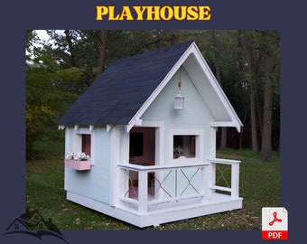 DIY Playhouse Plans,Wooden playhouse,Playhouse plans for kids,Playhouse outdoor,Playhouse build plans,Playhouse Woodworking plans,Playhouse