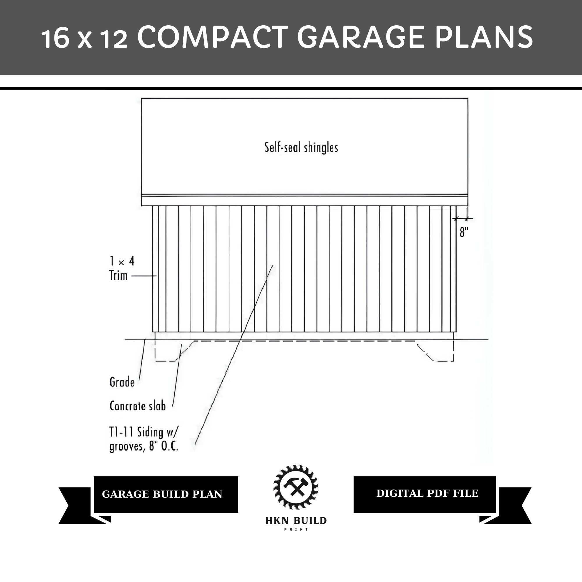 Modern DIY Car Garage House Plans, Comprehensive Building Blueprints for Stylish Detached Car