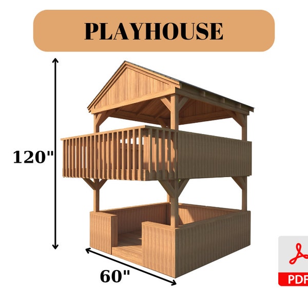 Plans de maison de jeu à faire soi-même, maison de jeu en bois, plans de maison de jeu pour enfants, maison de jeu extérieure, plans de construction de maison de jeu, plans de travail du bois de maison de jeu, maison de jeu