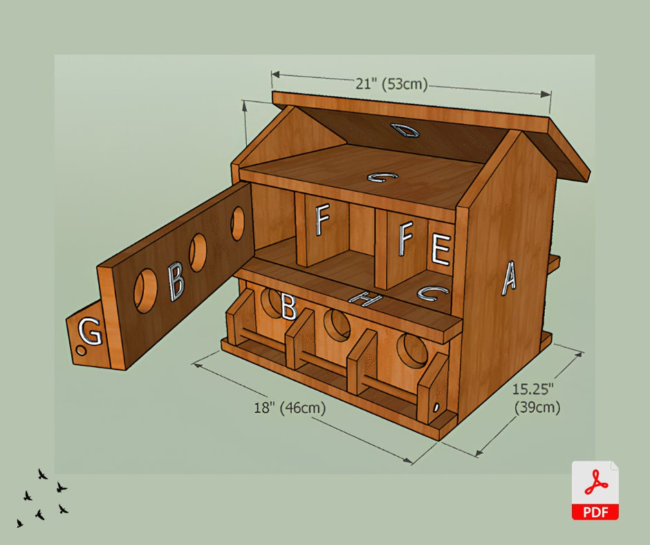 DIY Bird House Plans,large Bird House,bird House Handmade,modern