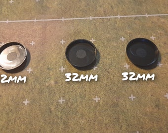 Bases 32 mm, Pack of 16 units.