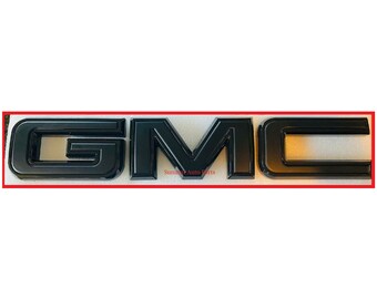 Custom Front Emblem Black Fit For 2019-2022 GMC Sierra 1500 2500HD 3500HD