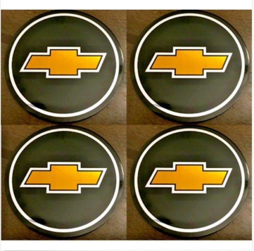Black chevy bowtie center clearance cap stickers
