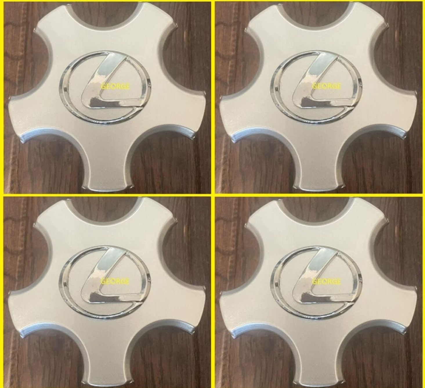 New 4pcs. Lexus Ls430 Wheel Center Cap W Chrome L 20012006 Silver Caps