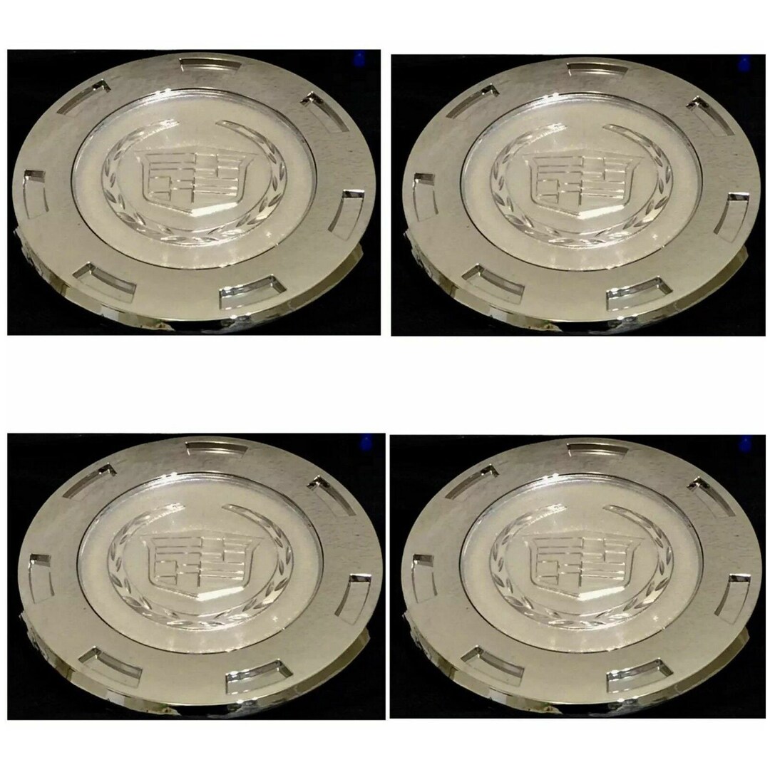 0714 Cadillac Escalade Chrome 22 7 Spoke Wheel Center Caps W
