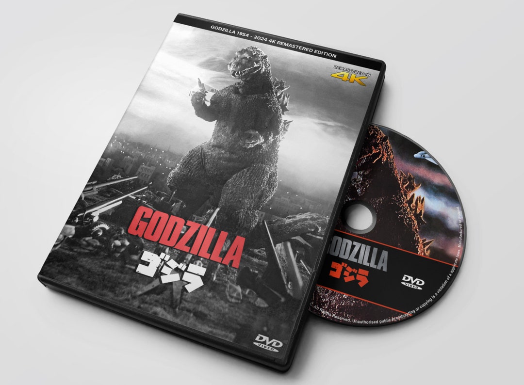 Godzilla (1954) Gojira - New 4K Remaster - DVD - Etsy Polska