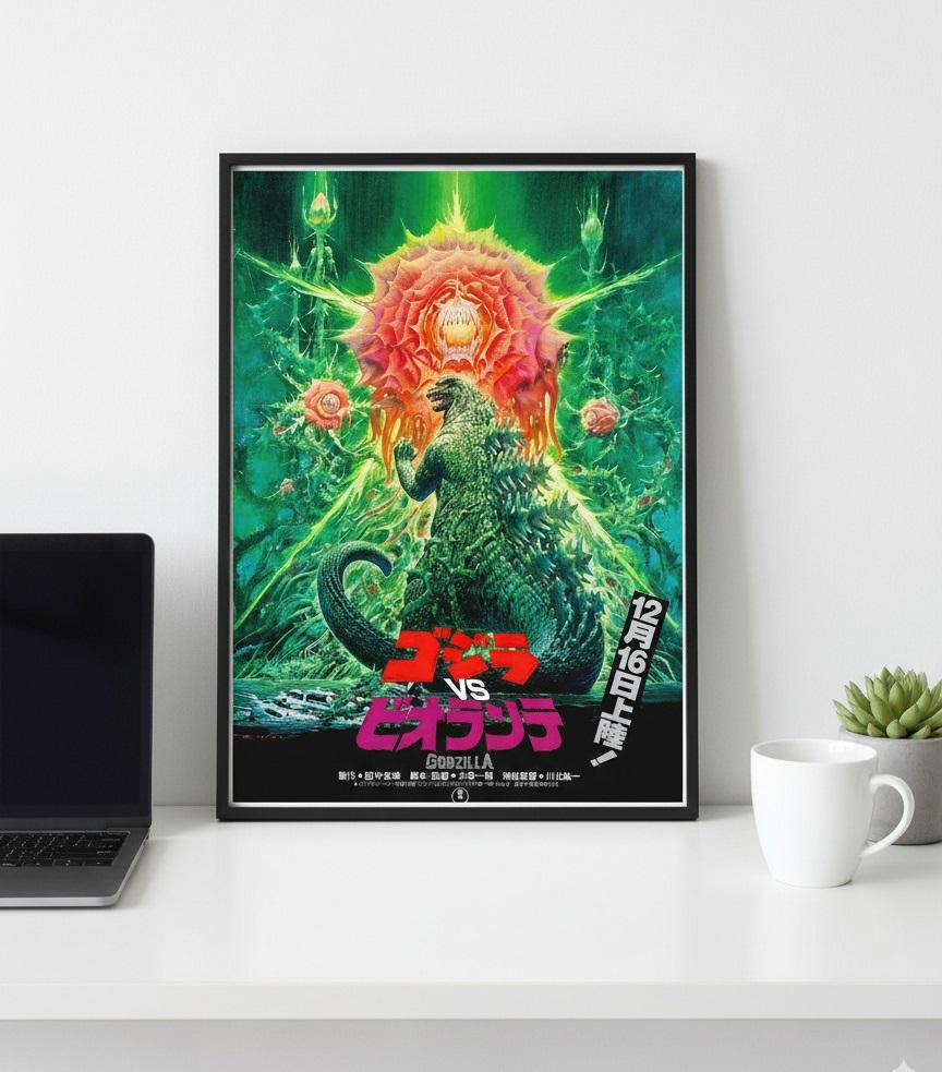 ゴジラvsビオランテ ポスター 1989 | ヴィンテージ日本映画プリント