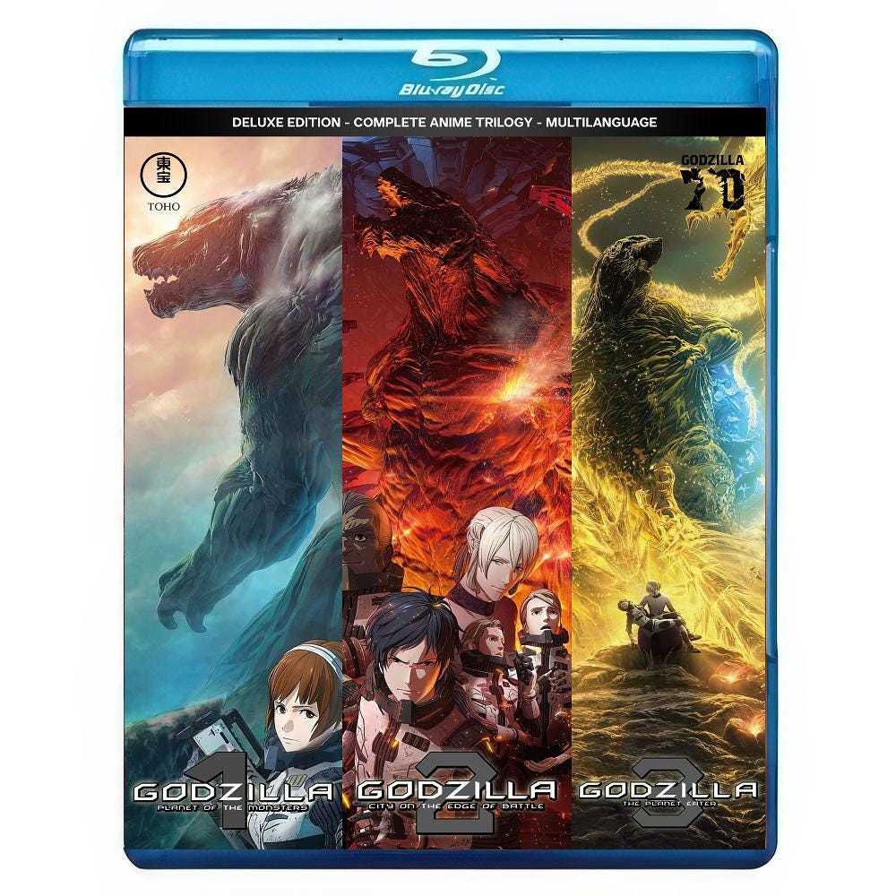 Godzilla Anime Trilogy - Multilanguage Audio & Subtitles - 3 Blu