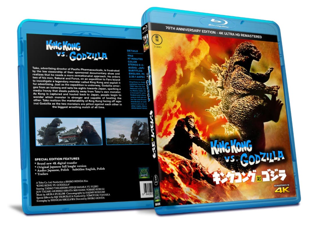 King Kong Vs. Godzilla 1962 - Japanese Version With English Subtitles ...