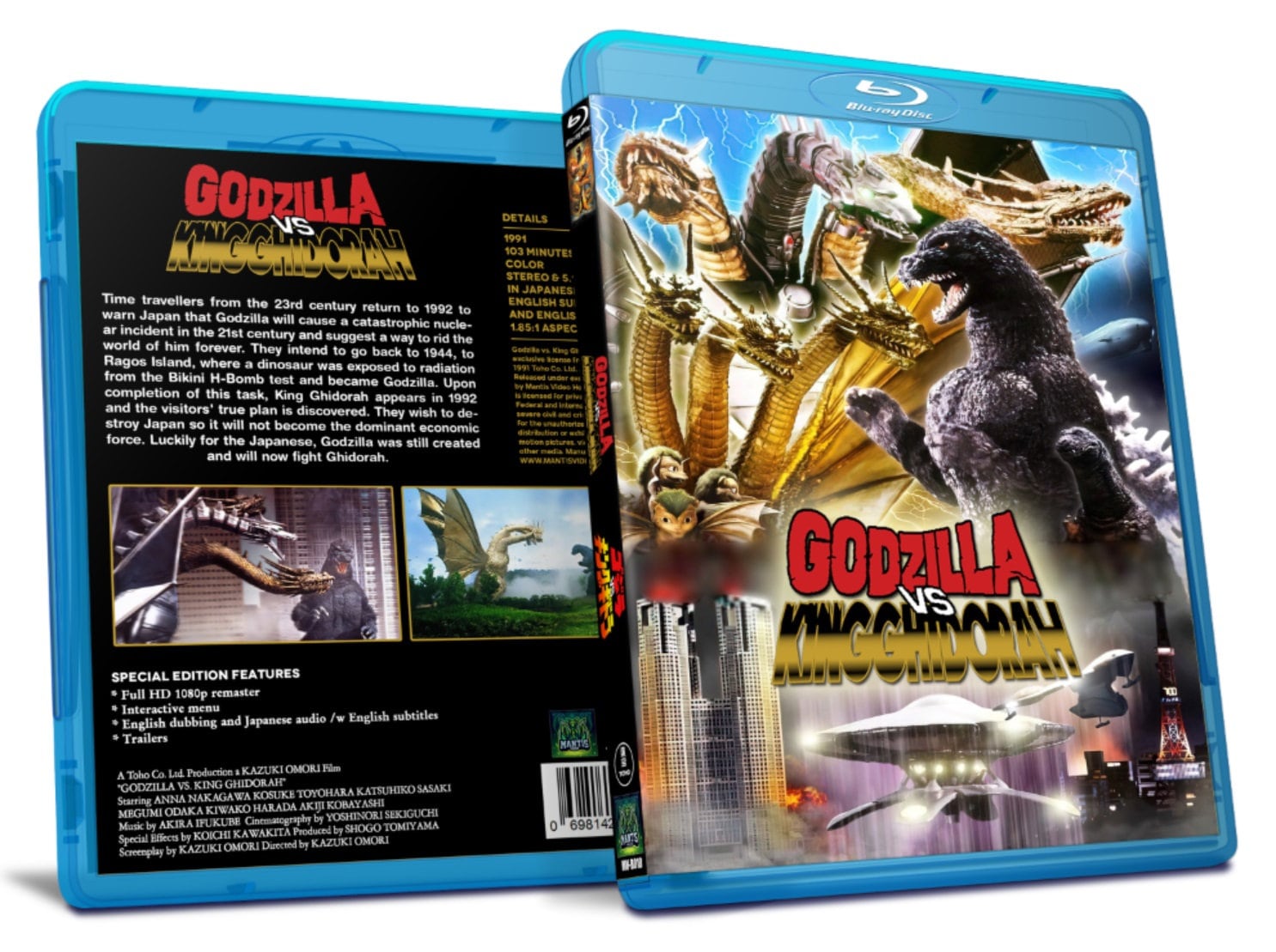 Godzilla Vs. King Ghidorah 1991 - Jap/eng Version - Blu Ray - Etsy