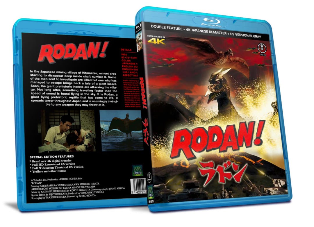 Rodan (1956) - 4K Remaster Japanese + 2 US Versions - 2