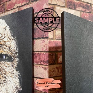 Artistic Nude Woman Portrait, Woman Wall Art, Naked Woman Canvas, Woman Theme Canvas Home Decor, Retro Style Nude Landscape Drawing image 9