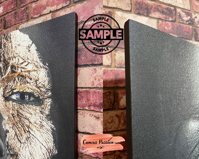 Artistic Nude Woman Portrait, Woman Wall Art, Naked Woman Canvas, Woman Theme Canvas Home Decor, Retro Style Nude Landscape Drawing image 9