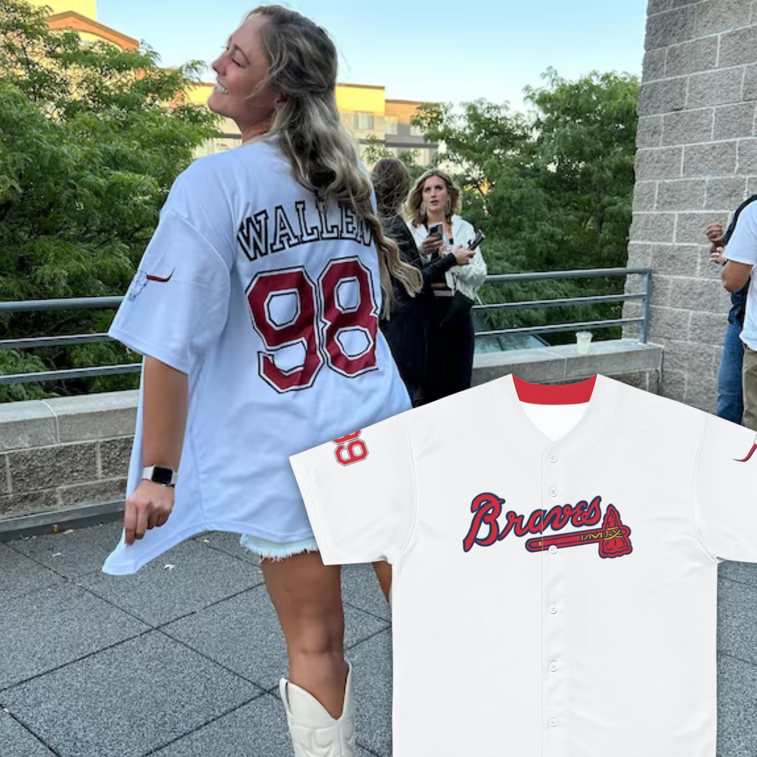 Atlanta Braves Players Dad Men's T Shirt Father's day Birthday Present sz.M  NWT