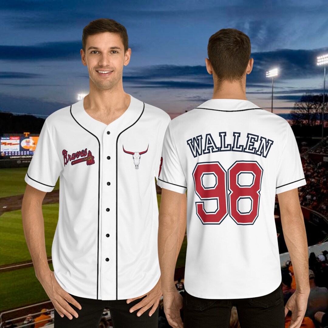 Wallen Jersey, 98 Braves Fullbutton Jersey Etsy