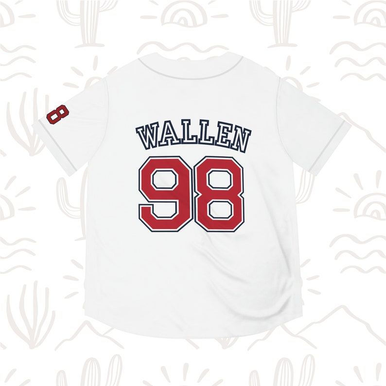 Morgan Wallen '98 Braves Baseball Jersey 98 Braves - Etsy