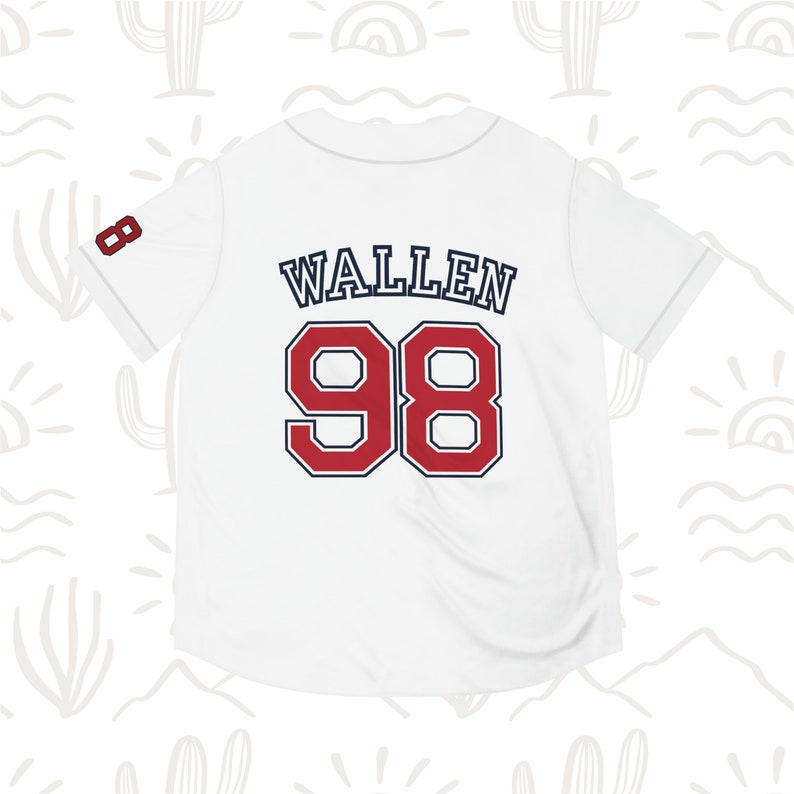 Wallen '98 Braves Baseball Jersey 98 Braves Etsy