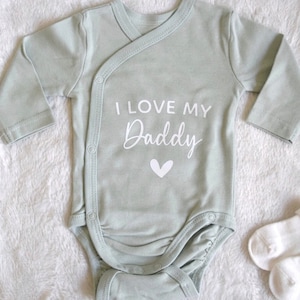Iron-on picture &quot;I love my Mommy&quot; &quot;I love my Daddy&quot; I Mom/Dad gift