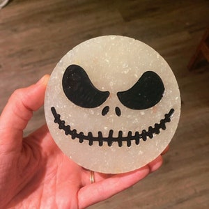 Jack Skellington Car Freshie in the Scent - Volcano-White with Black Paint