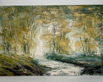Bob Pepper “ Ponderosa” Oil , Palette Knife on Canvas
