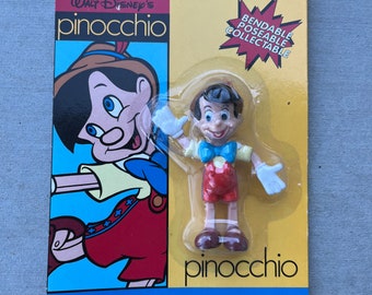 Vintage 90s JusToys Walt Disney Pinocchio Bendable Bend-Ems Vintage 3.5" Toy Figure NEW