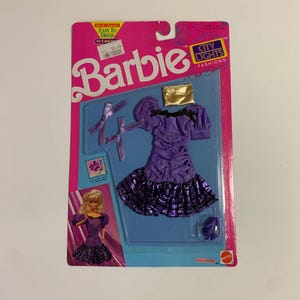 Vintage Original 1991 Barbie Mattel City lights fashions Barbie outfit 2 #7136 New Old Stock