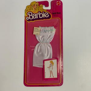 Vintage Original 1978 Mattel Barbie Best Buy Fashions #3632 White Strapless Dress New Old Stock