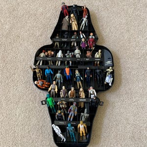 Vintage 1970s and 1980s Star Wars Darth Vader Carrying Case & 45 Action Figures And 20 Accessories Many Rares