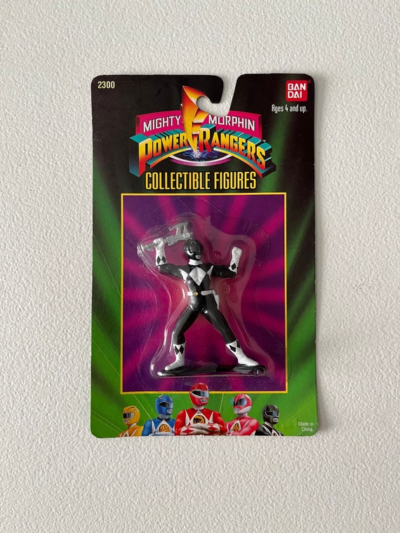 Vintage Mighty Morphin Power Rangers Black Ranger Collectible