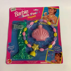Vintage Original 1992 Mattel Barbie Bath Fun Playset #1670 New Old Stock