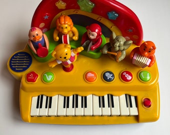 Vintage Kiddieland Interactive Light Up Moving Musical Animal Piano Used