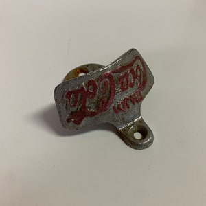 Vintage Cast Metal Enjoy Coca Cola Wall Mount Bottle Opener Made In Taiwan