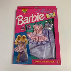 Vintage Original 1992 Mattel Barbie 8242-1992 Fantasy Fashions 2 complete New Old Stock