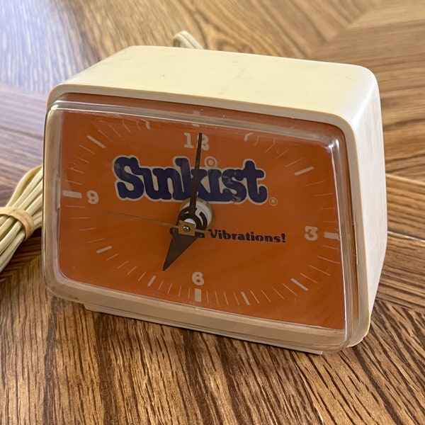 Vintage Rare 80s Sunkist Good Vibrations Alarm Clock