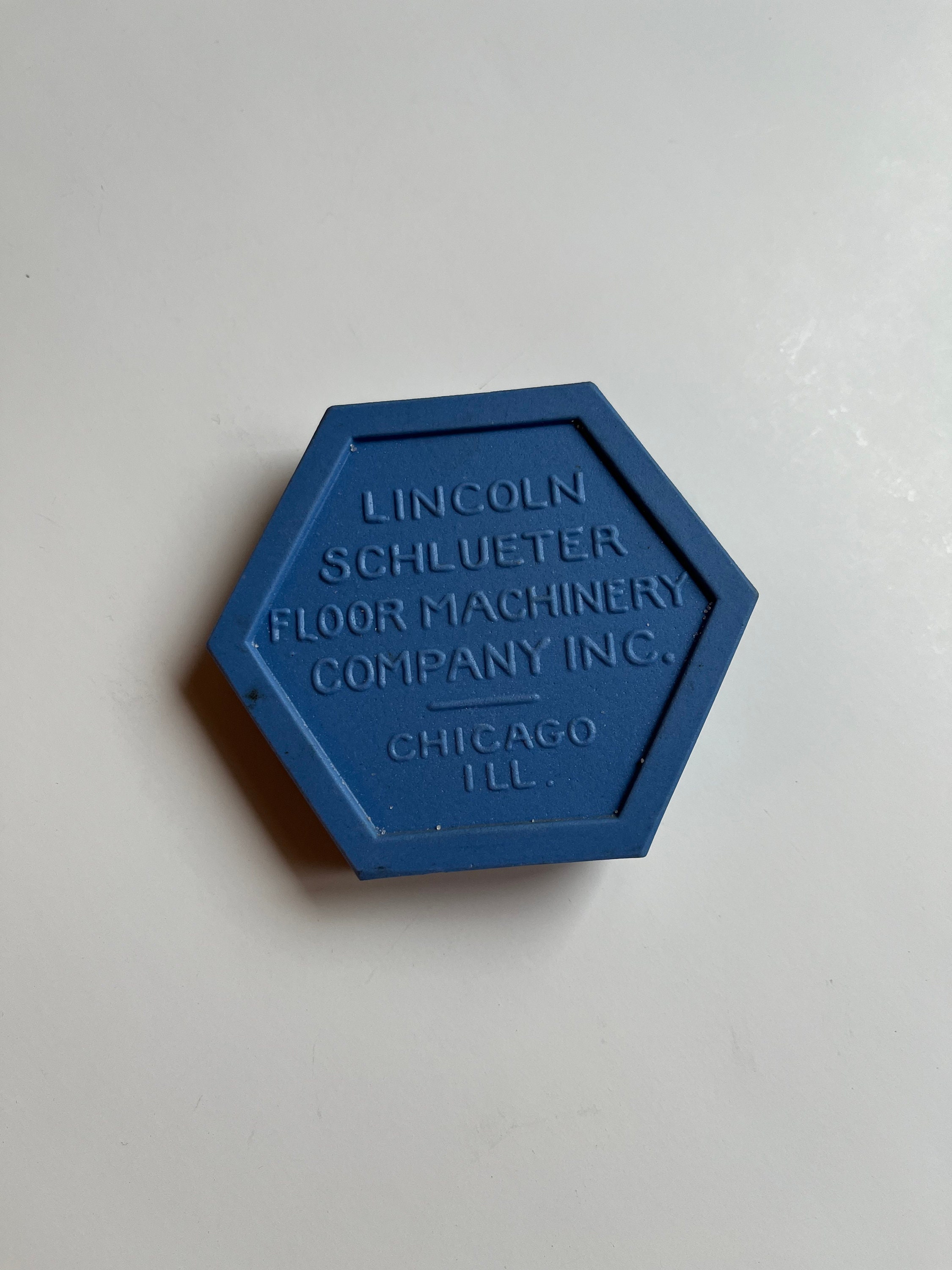 Vintage Abe Lincoln Blue Tile Mosaic Tile Company Zanesville Etsy