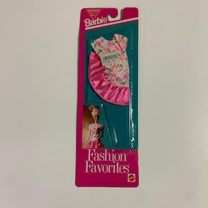 Vintage Original Barbie 1990s Mattel Fashion Favorites Dress 870 Neon Paint Splotches New Old Stock