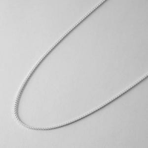 Chaîne box en argent | Argent sterling 925 | Collier simple | Unisexe |