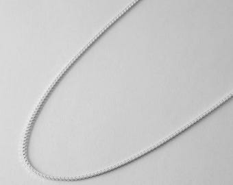 Silver Box Chain | 925 Sterling Silver | Simple Necklace | Unisex |