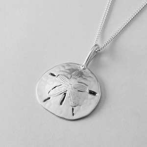Sand Dollar Pendant Large | 925 Sterling Silver | Handmade Ocean Jewellery
