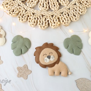 Lion garland / children's room decoration / baby room / wall hanging / children's room decoration