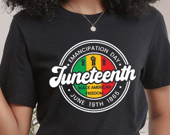 1865 Juneteenth Shirt, Emancipation Day Shirt, Afro Woman Shirt, Black American Freedom, African American Juneteenth Shirt, June 19th 1865