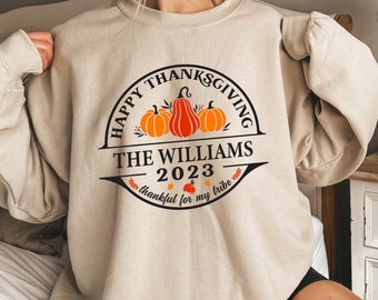 Custom Thanksgiving Shirt, Personalized Thanksgiving Shirt, Custom Family Thanksgiving Shirt, Thanksgiving Gift, Cute Thanksgiving Shirt