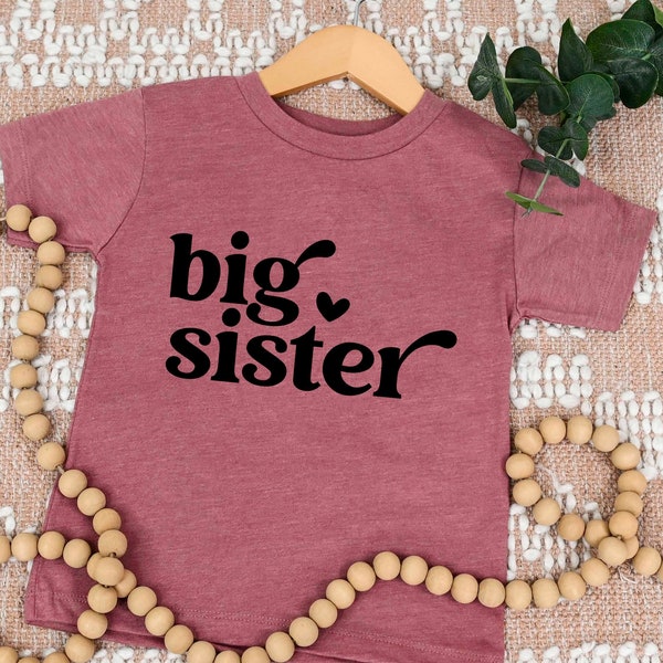 Big Sister Shirt, Sister Shirt, Baby Announcement Shirt, New Big Sister, Big Sis Shirt, Sisters Shirt, Biggest Sister Shirt, Siblings Shirt