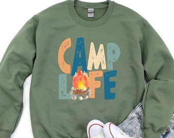 Camp Life Shirt, Camp Shirt, Camp Girl Shirt, Vacation Shirt, Camp Fire Shirt, Camp Life Shirt, Travel Shirt, Camping Crew Shirt