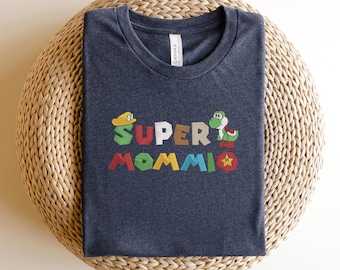 Camiseta bordada de Mommio, camiseta bordada de Super Mommio, regalo del Día de la Madre, camiseta divertida de Mommio, sudadera de Mommio, camiseta bordada de Mommio