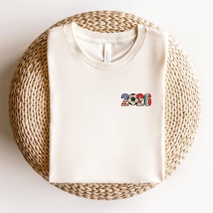 Embroidered 2026 Soccer Shirt, Football Lover Tee, USA Mexico Canada World Championship 2026 T-Shirt, Soccer Fan Gift, Unisex Game Day Shirt image 6