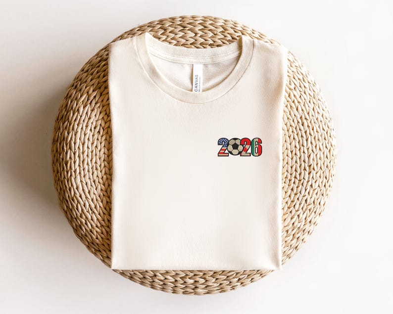 Embroidered 2026 Soccer Shirt, Football Lover Tee, USA Mexico Canada World Championship 2026 T-Shirt, Soccer Fan Gift, Unisex Game Day Shirt image 6