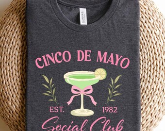 Cinco De Mayo Social Club Shirt, Margarita Sipping Tee, Funny Fiesta Party Shirt, Cinco De Mayo Outfit, Girls Trip Tee, Cute Fiesta Shirt